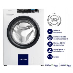 Lavarropas c. frontal 6kg 600rpm Drean