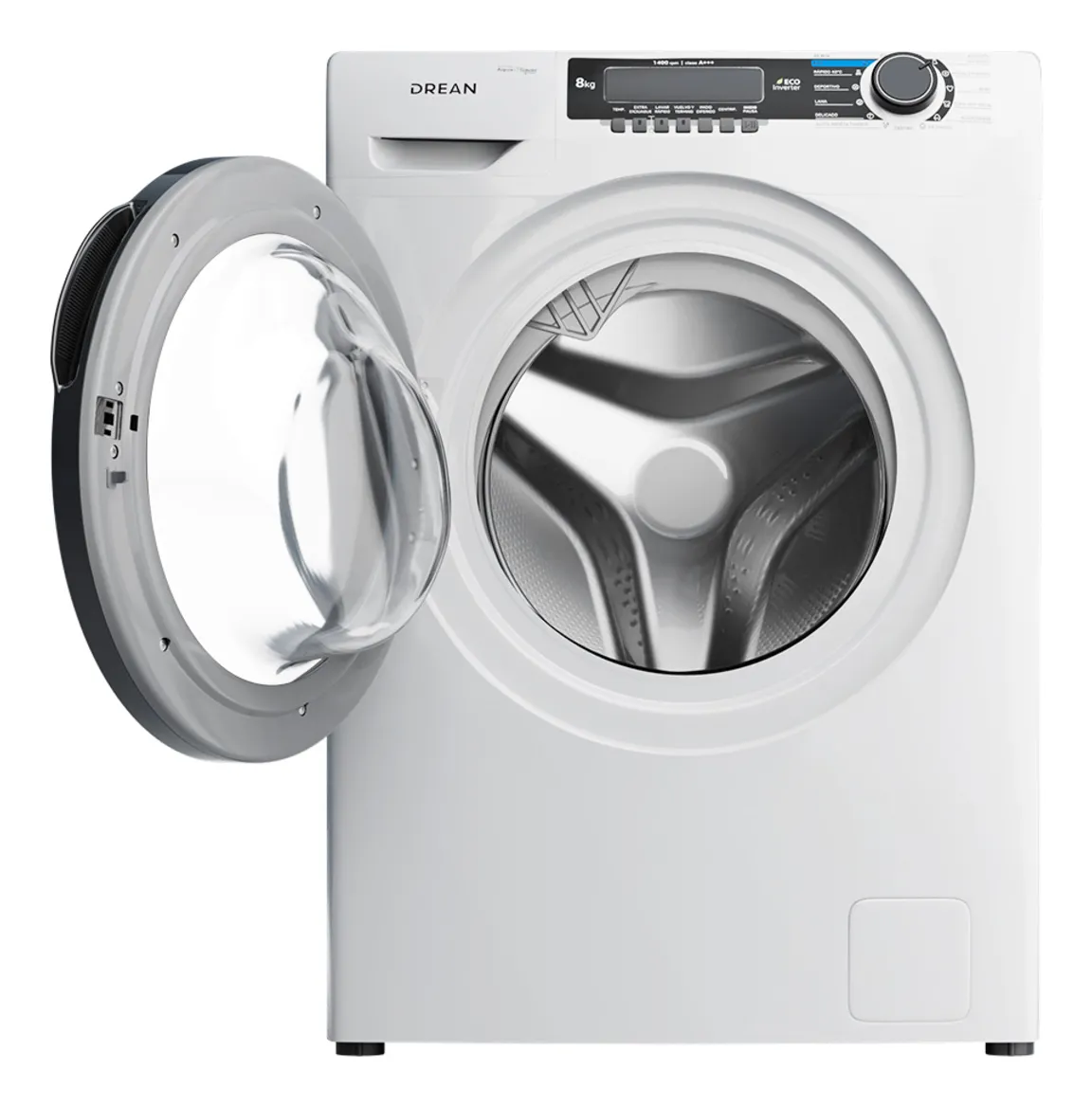 Lavarropas c frontal 8kg 1400rpm Blanco Drean